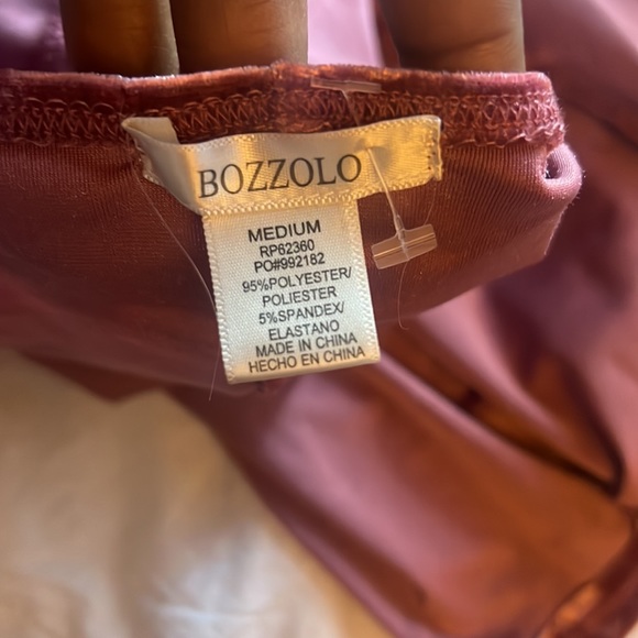 cute Bozzolo pink velvet jumpsuit - Picture 4 of 4